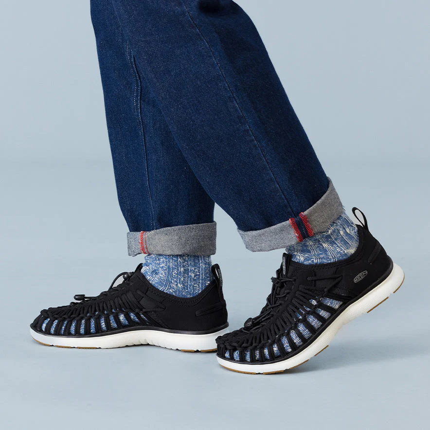 Men's UNEEK O3 Sneaker Sandal  |  Black/Star White - Image 9