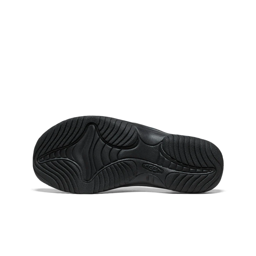 Men's Waimea Leather Flip-Flop  |  Black/Black - Image 6