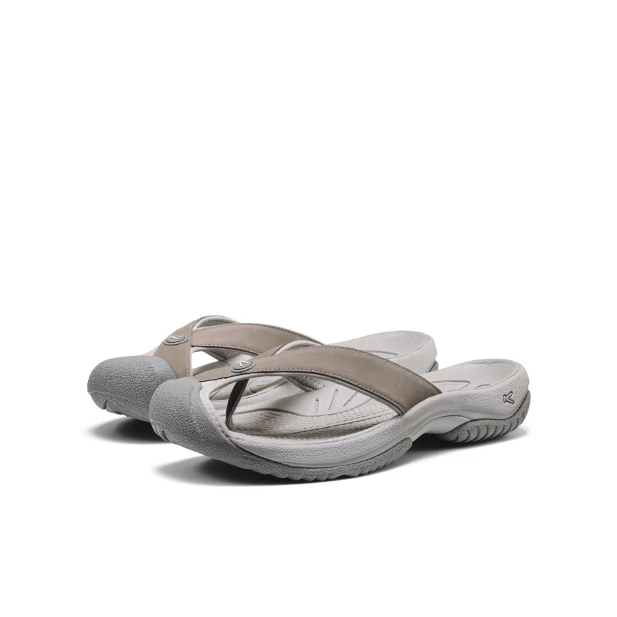 Men's Waimea Leather Flip-Flop | Monochrome/Steel Grey - Image 2