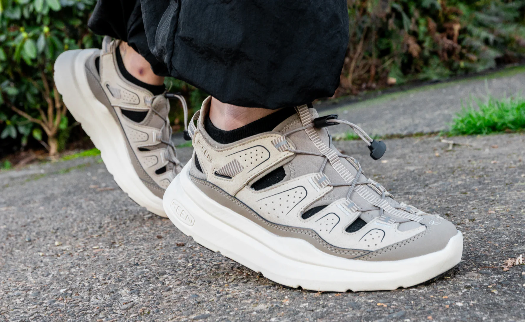 Men's WK450 Walking Sandal  |  Black/Black - Image 7