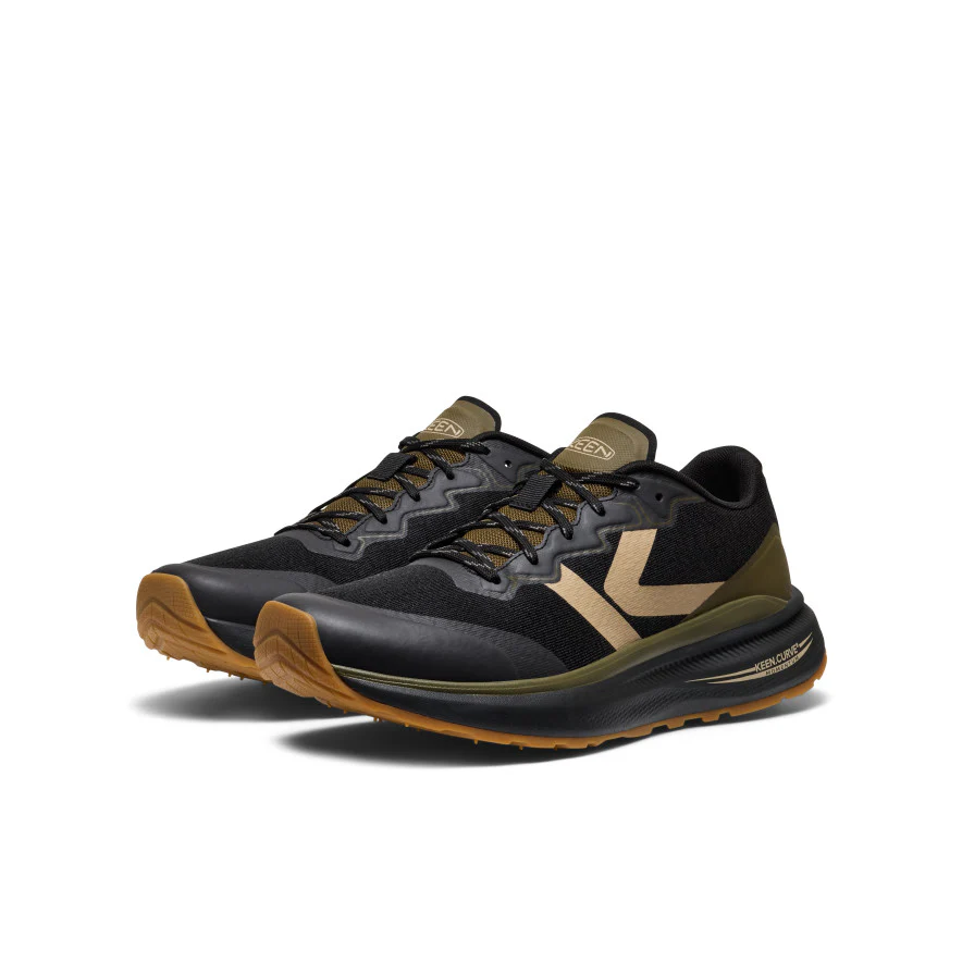 Men's WK500 Walking Shoe  |  Black/Dark Olive - Image 2