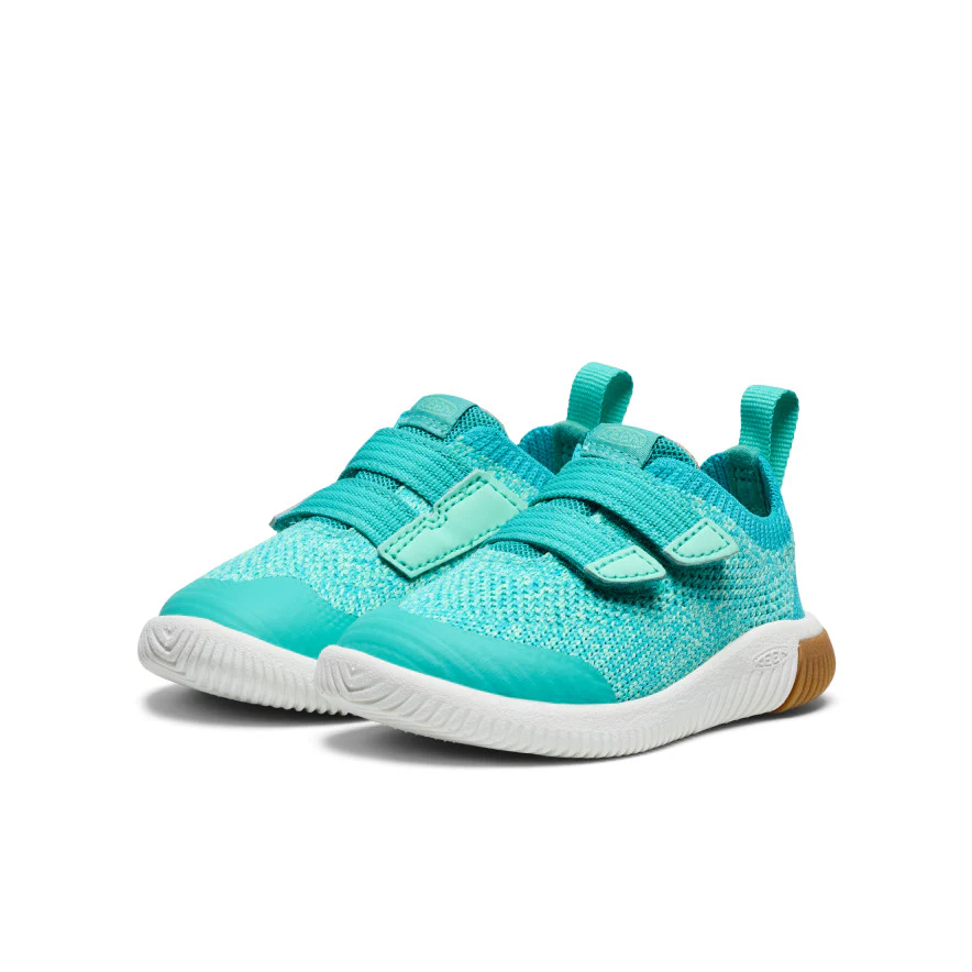 Toddlers' KNX Knit Double Strap  |  Bright Aqua/Cabbage - Image 2