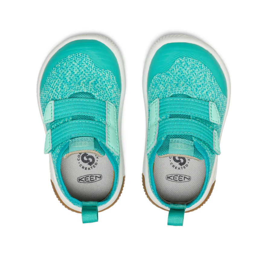 Toddlers' KNX Knit Double Strap  |  Bright Aqua/Cabbage - Image 4
