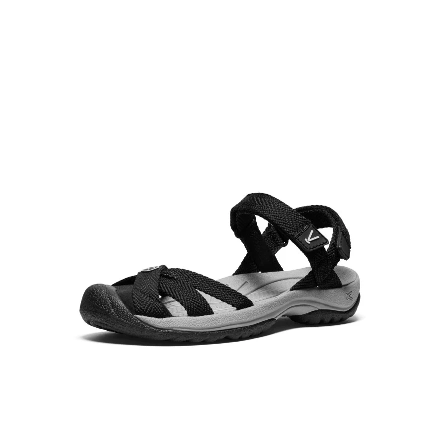Women's Bali Strap Sandal  |  Black/Alloy - Image 3
