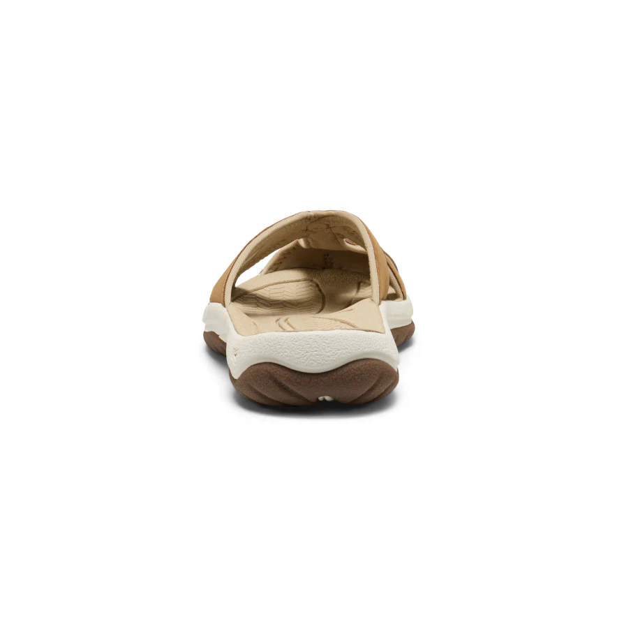 Women's Bali Leather Slide Sandal  |  Chipmunk/Birch - Image 5