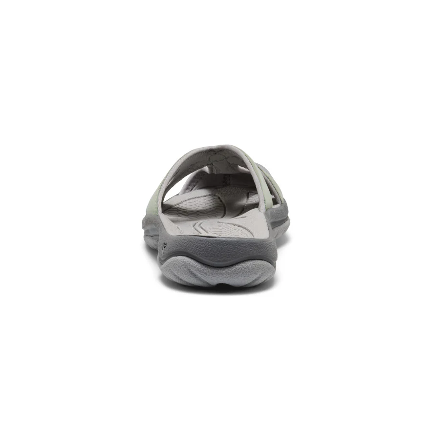 Women's Bali Leather Slide Sandal | Lily Pad/Steel Grey - Image 5
