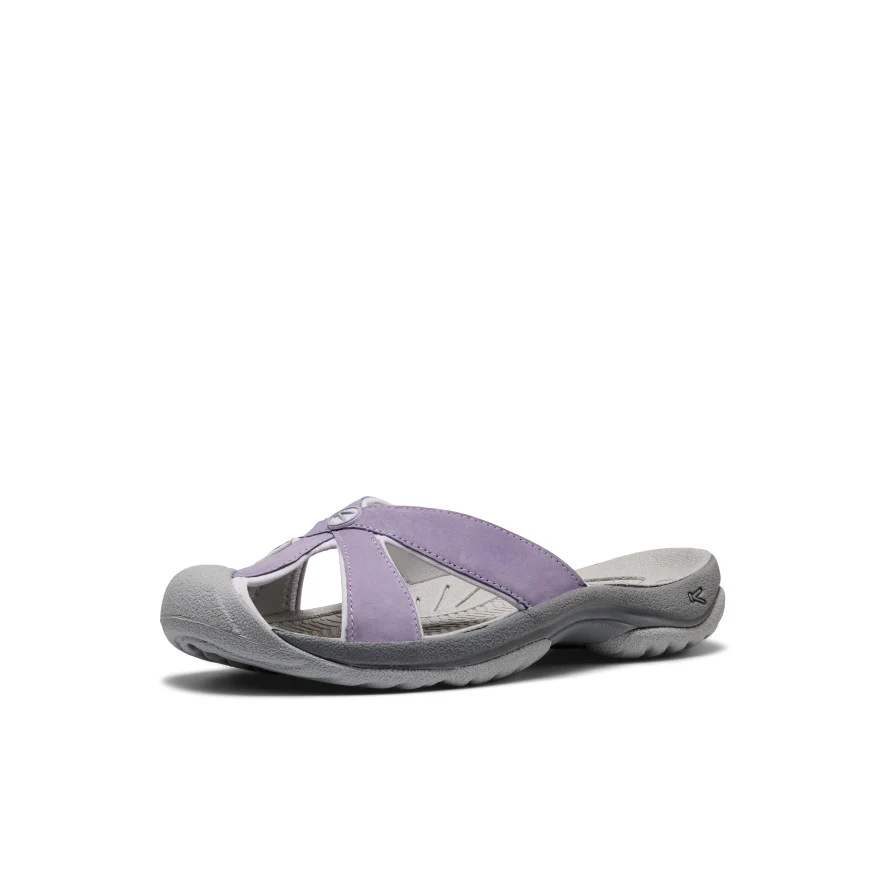 Women's Bali Leather Slide Sandal | Purple Haze/Steel Grey - Image 3