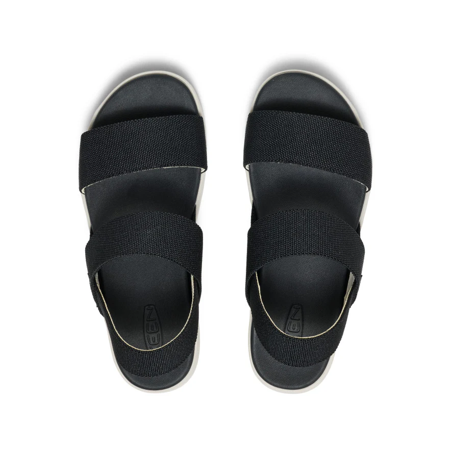 Women's Elle Backstrap Sandal Wide  |  Black - Image 4