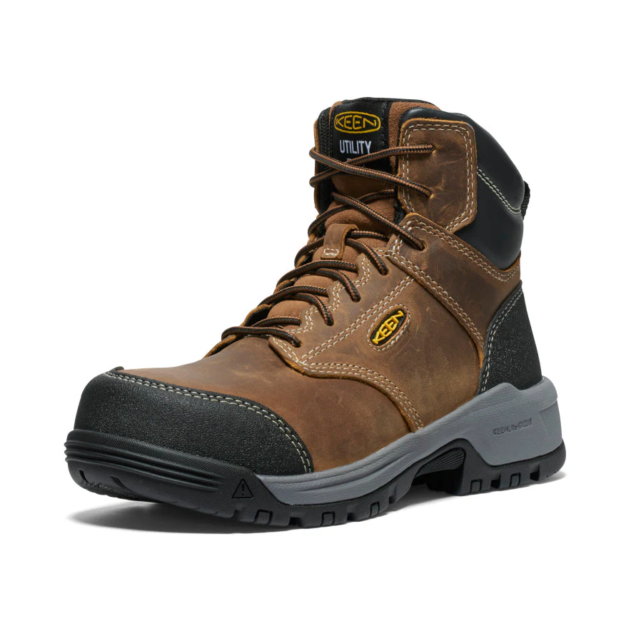 Women's Evanston 6" ESD Boot (Carbon Toe)  |  Bison/Black - Image 3