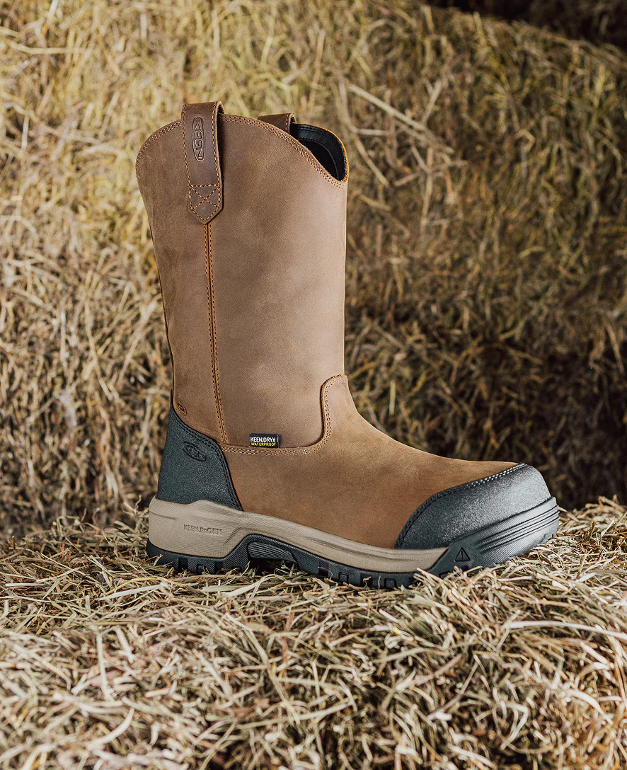 Women's Evanston Pull-On Waterproof Boot (Carbon Toe)  |  Bison/Black - Image 9