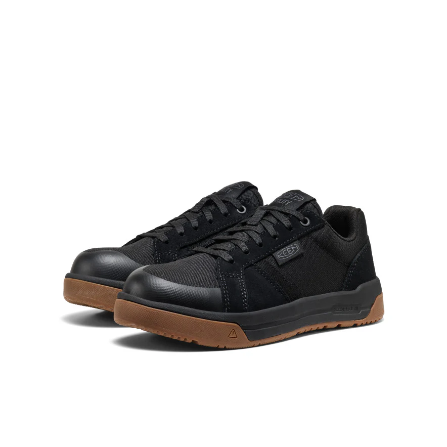 Women's Kenton Work Shoe (Carbon Toe)  |  Black/Gum - Image 2