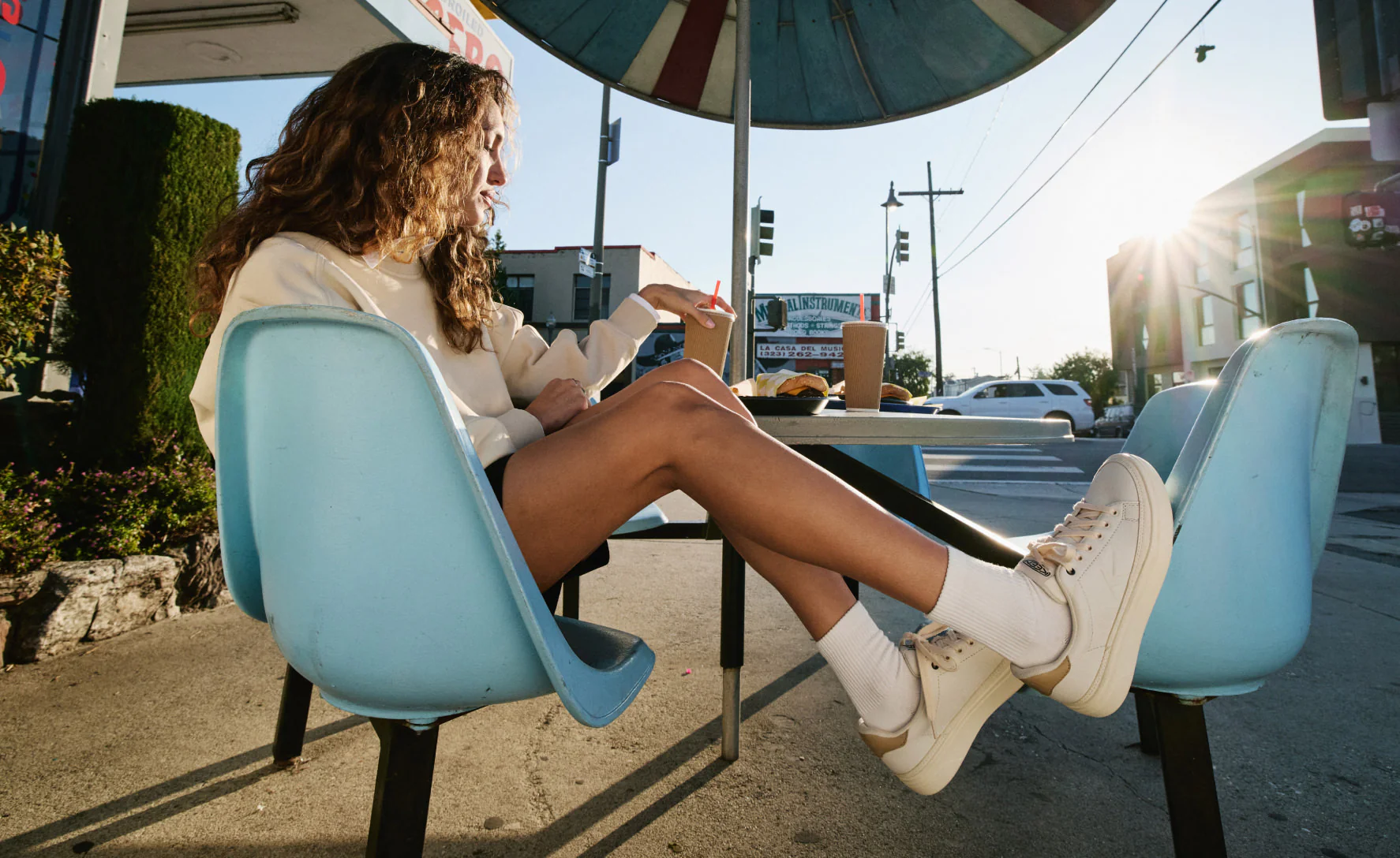 Women's KM1 Leather Sneaker  |  Birch/Safari - Image 7