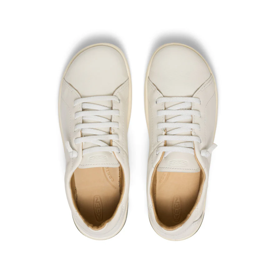 Women's KNX Leather Sneaker  |  Star White/Star White - Image 4