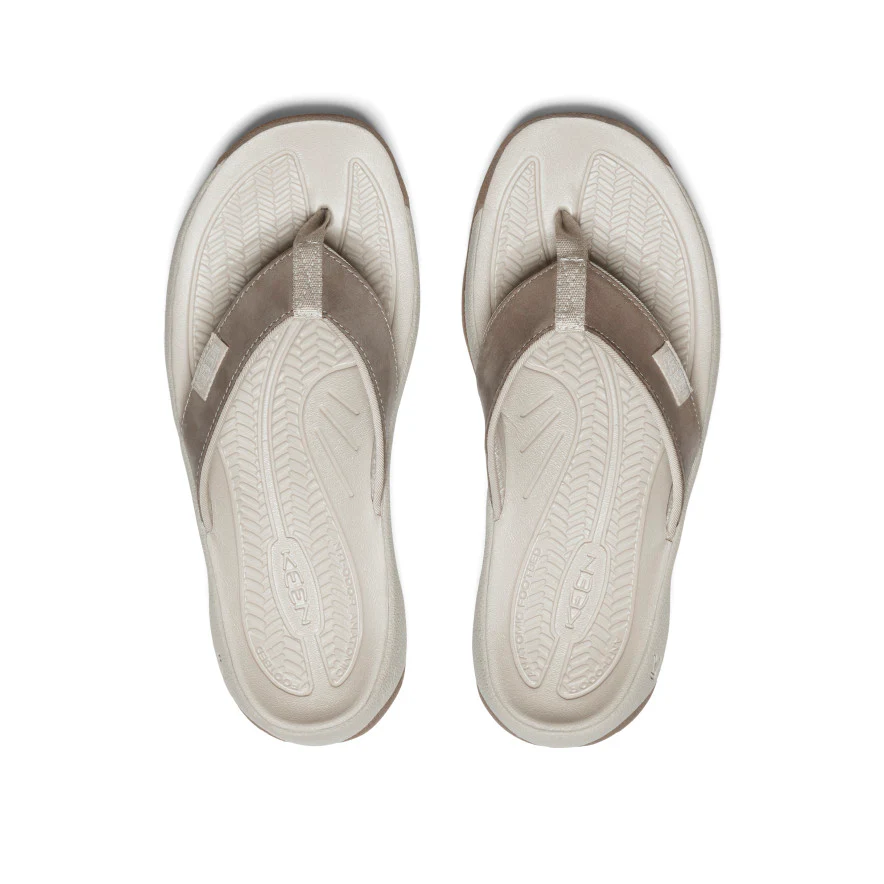 Women's Kona Leather Flip-Flop  |  Brindle/Silver Birch - Image 4