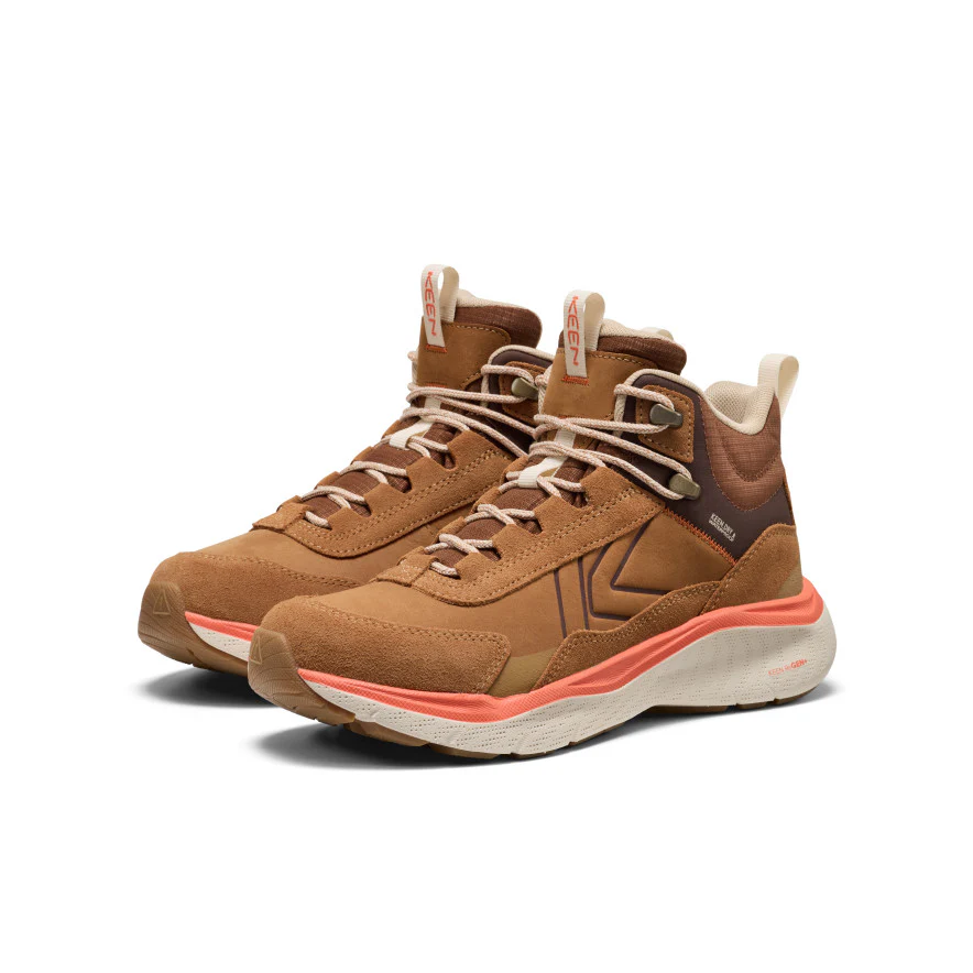 Women's Leiki Waterproof Leather Hiking Boot  |  Chipmunk/Birch - Image 2