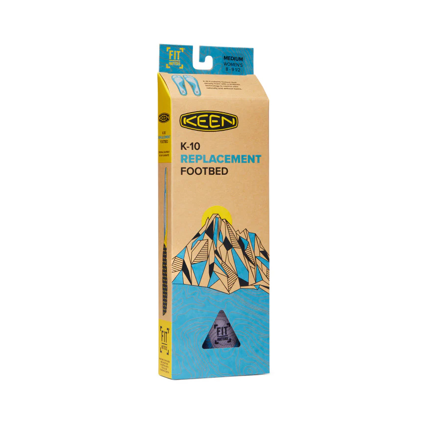 Women's Outdoor K-10 Replacement Insole  |  Ocean Blue - Image 5