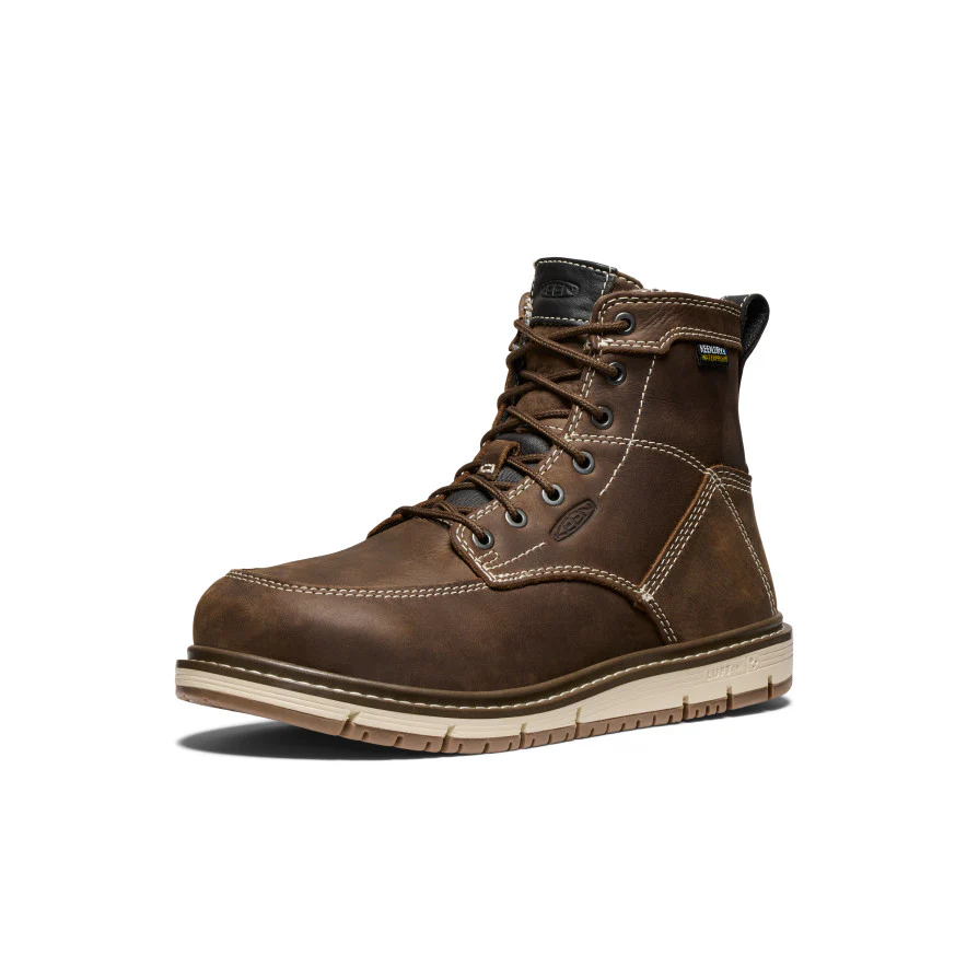 Women's San Jose 6" Waterproof Boot (Aluminum Toe) | Cascade Brown/Gum - Image 3