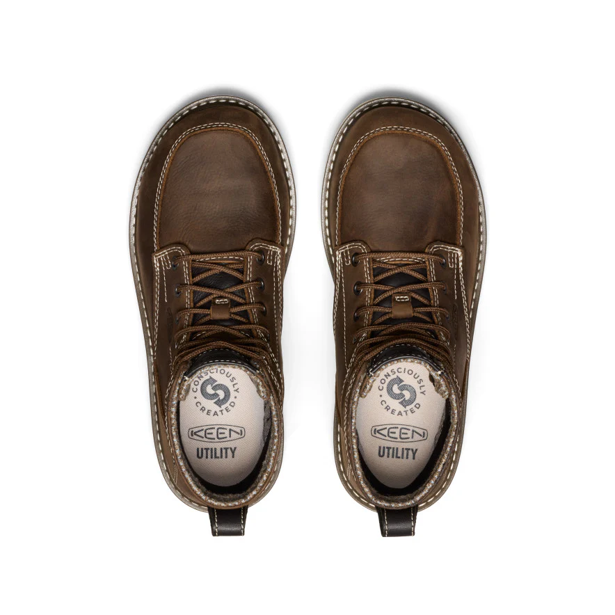 Women's San Jose 6" Waterproof Boot (Aluminum Toe) | Cascade Brown/Gum - Image 4