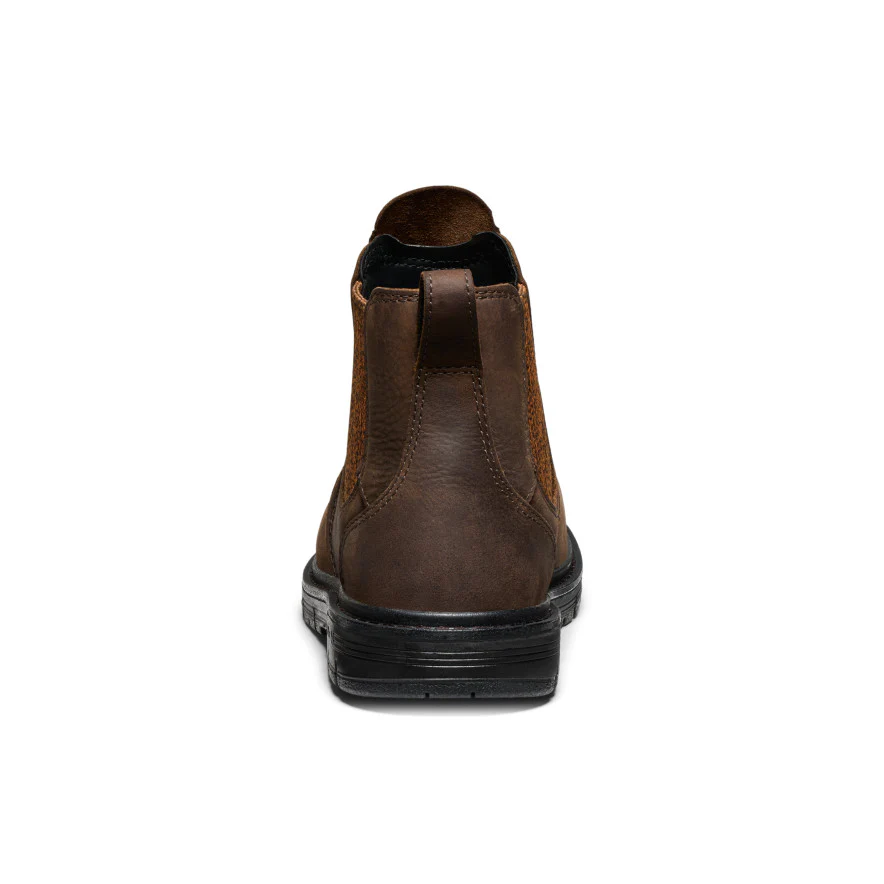 Women's San Jose Chelsea 90° Heel Boot (Aluminum Toe) | Cascade Brown/Black - Image 5