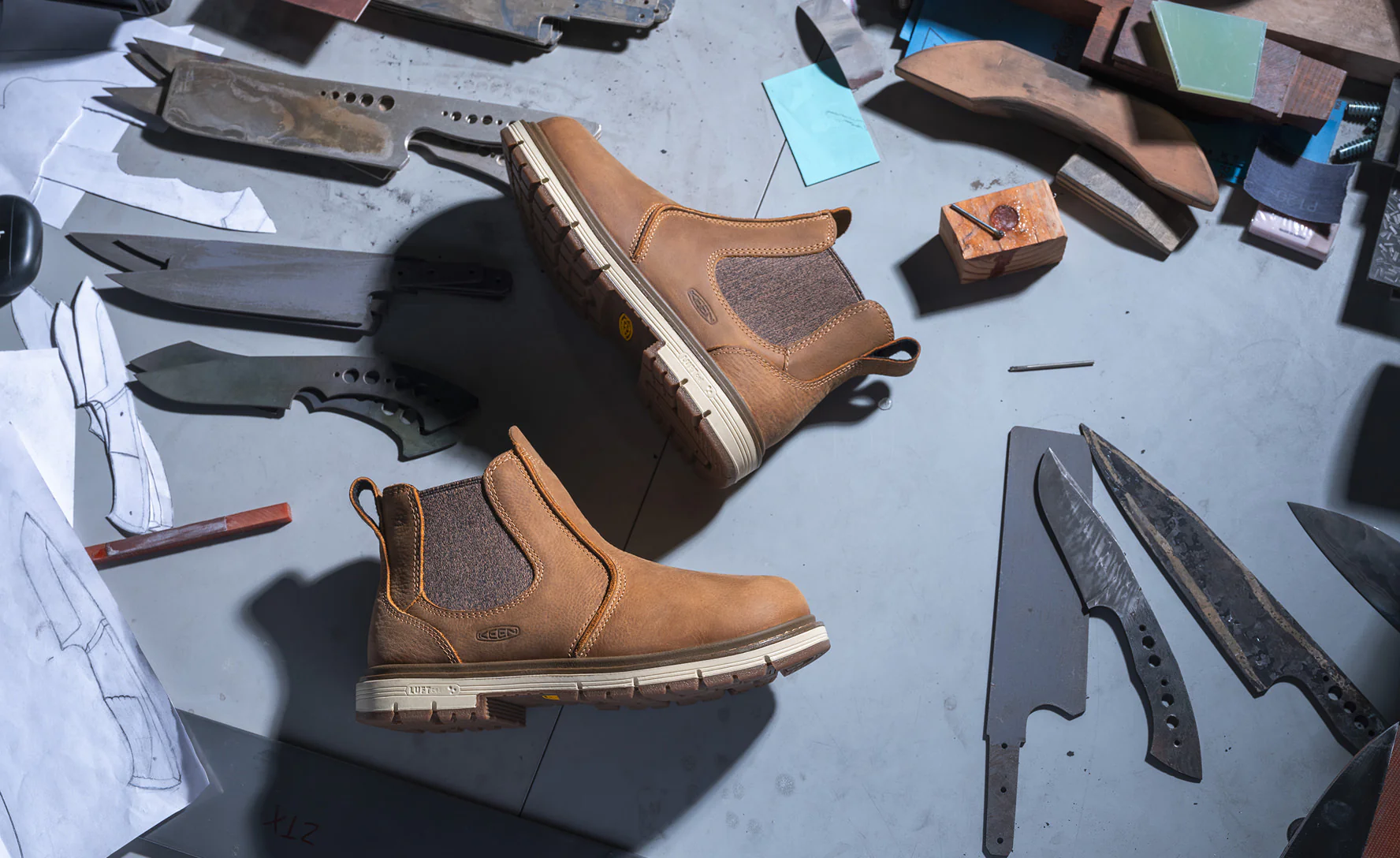 Women's San Jose Chelsea 90° Heel Boot (Soft Toe)  |  Belgian/Gum - Image 7