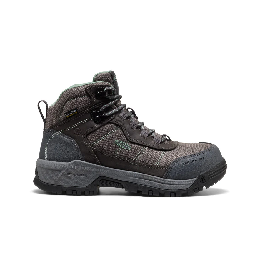 Women's Skokie Waterproof Work Boot (Carbon Toe) | Magnet/Black