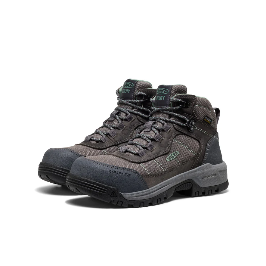 Women's Skokie Waterproof Work Boot (Carbon Toe) | Magnet/Black - Image 2