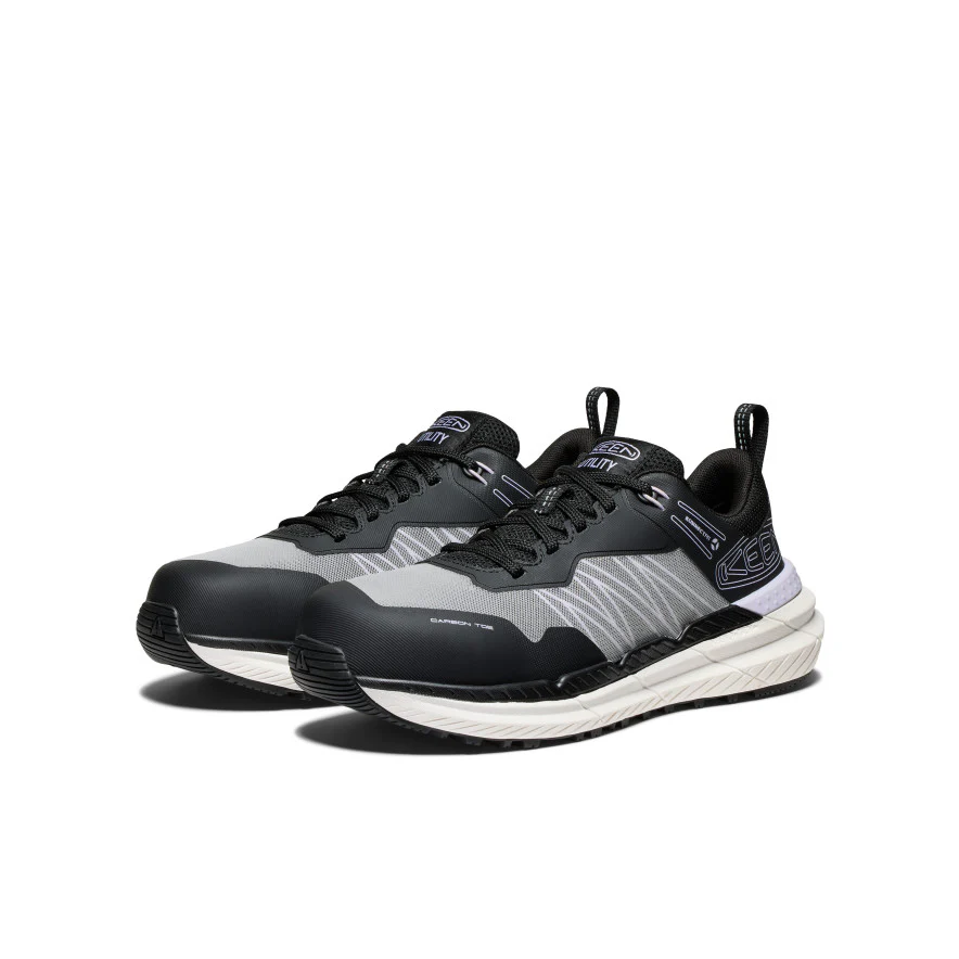 Women's Speedworks Work Sneaker (Carbon Toe)  |  Thistle/Black - Image 2