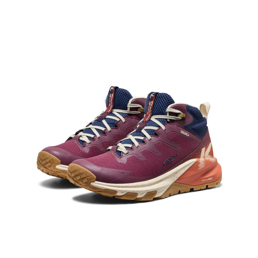Women's Targhee Apex Waterproof Hiking Boot  |  Fig/Burnt Brick - Image 2