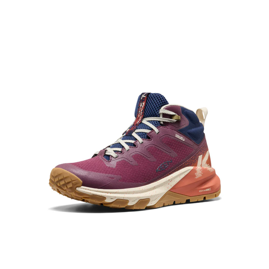 Women's Targhee Apex Waterproof Hiking Boot  |  Fig/Burnt Brick - Image 3