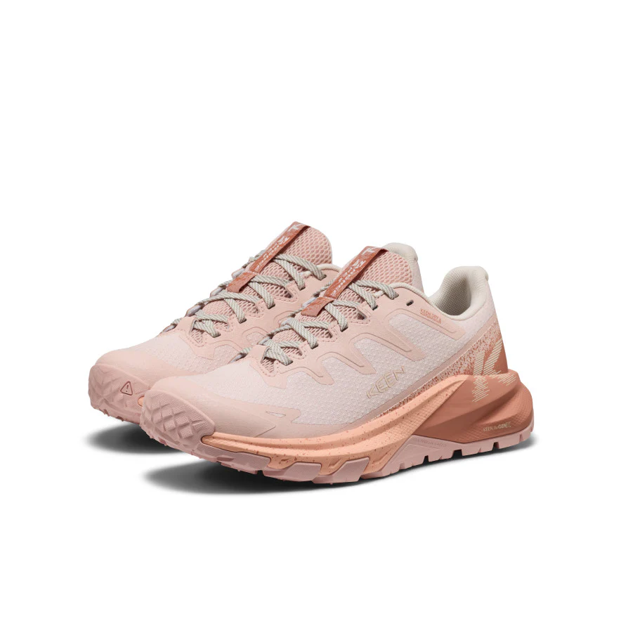 Women's Targhee Apex Waterproof Hiking Shoe  |  Cameo Rose/Peach Fuzz - Image 2