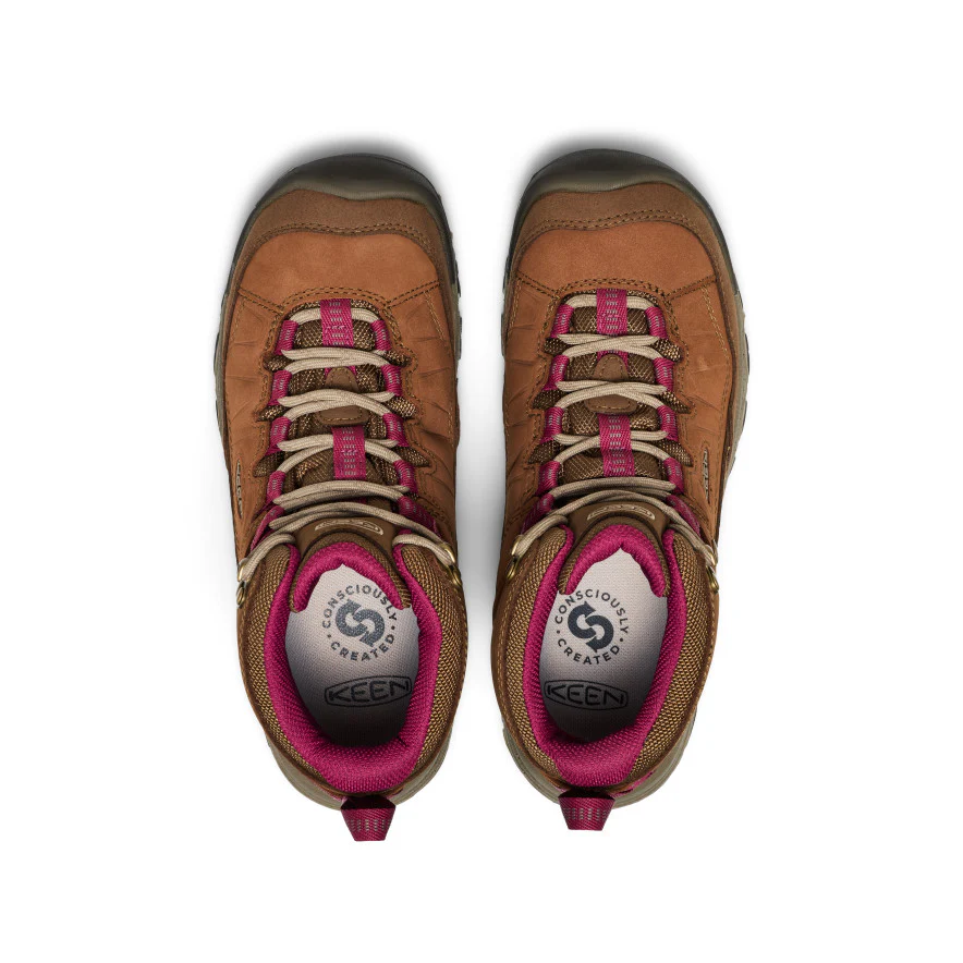 Women's Targhee IV Waterproof Hiking Boot | Bison/Beaujolais - Image 4