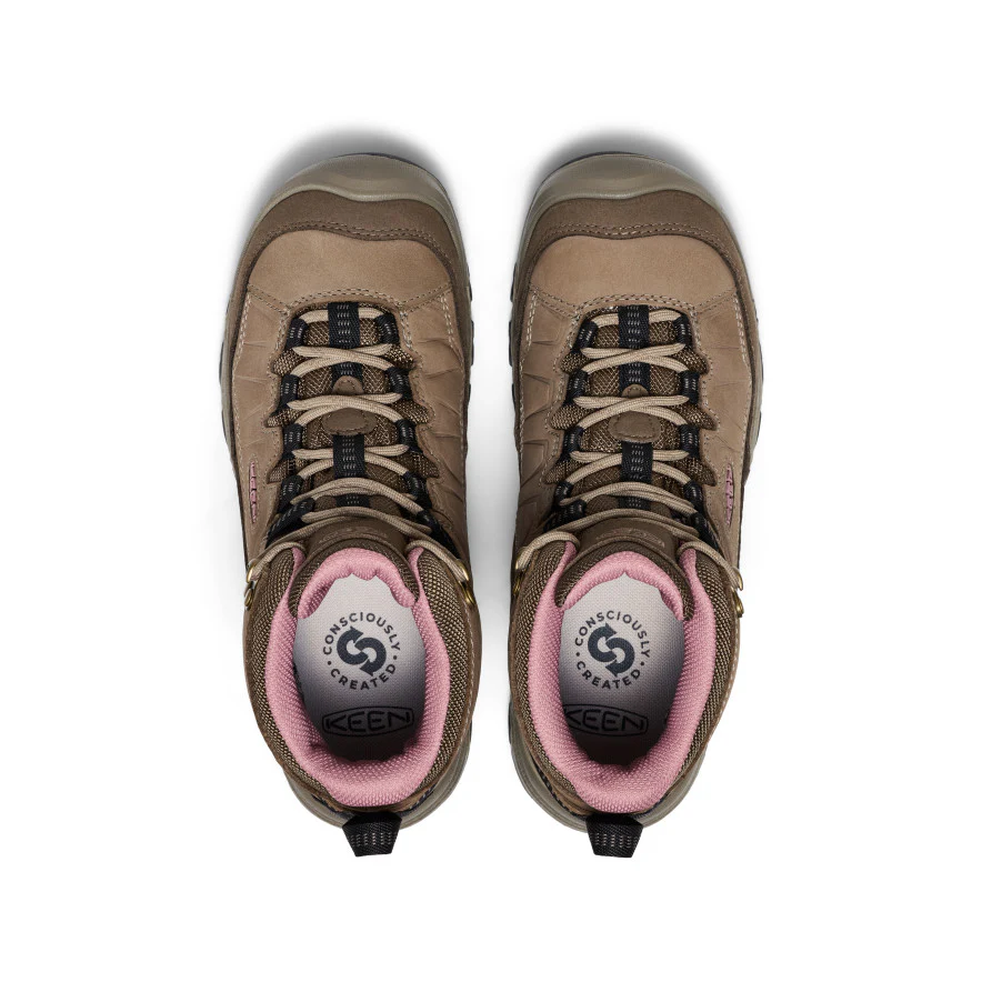 Women's Targhee IV Waterproof Hiking Boot  |  Brindle/Nostalgia Rose - Image 4