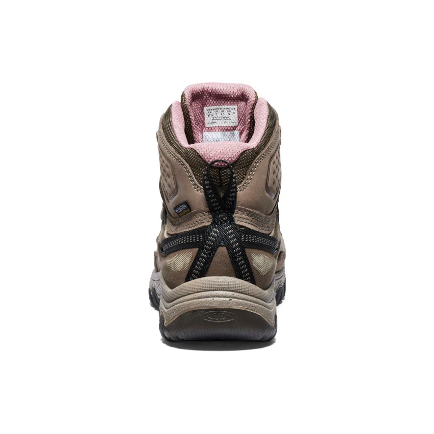 Women's Targhee IV Wide Waterproof Hiking Boot | Brindle/Nostalgia Rose - Image 5