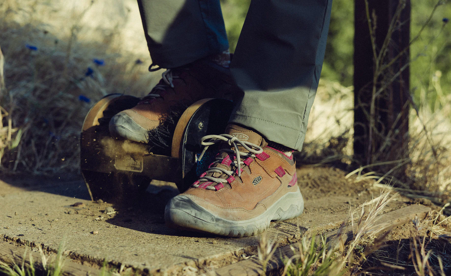 Women's Targhee IV Waterproof Hiking Shoe  |  Bison/Beaujolais - Image 7