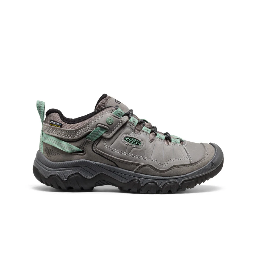 Women's Targhee IV Wide Waterproof Hiking Shoe | Alloy/Granite Green