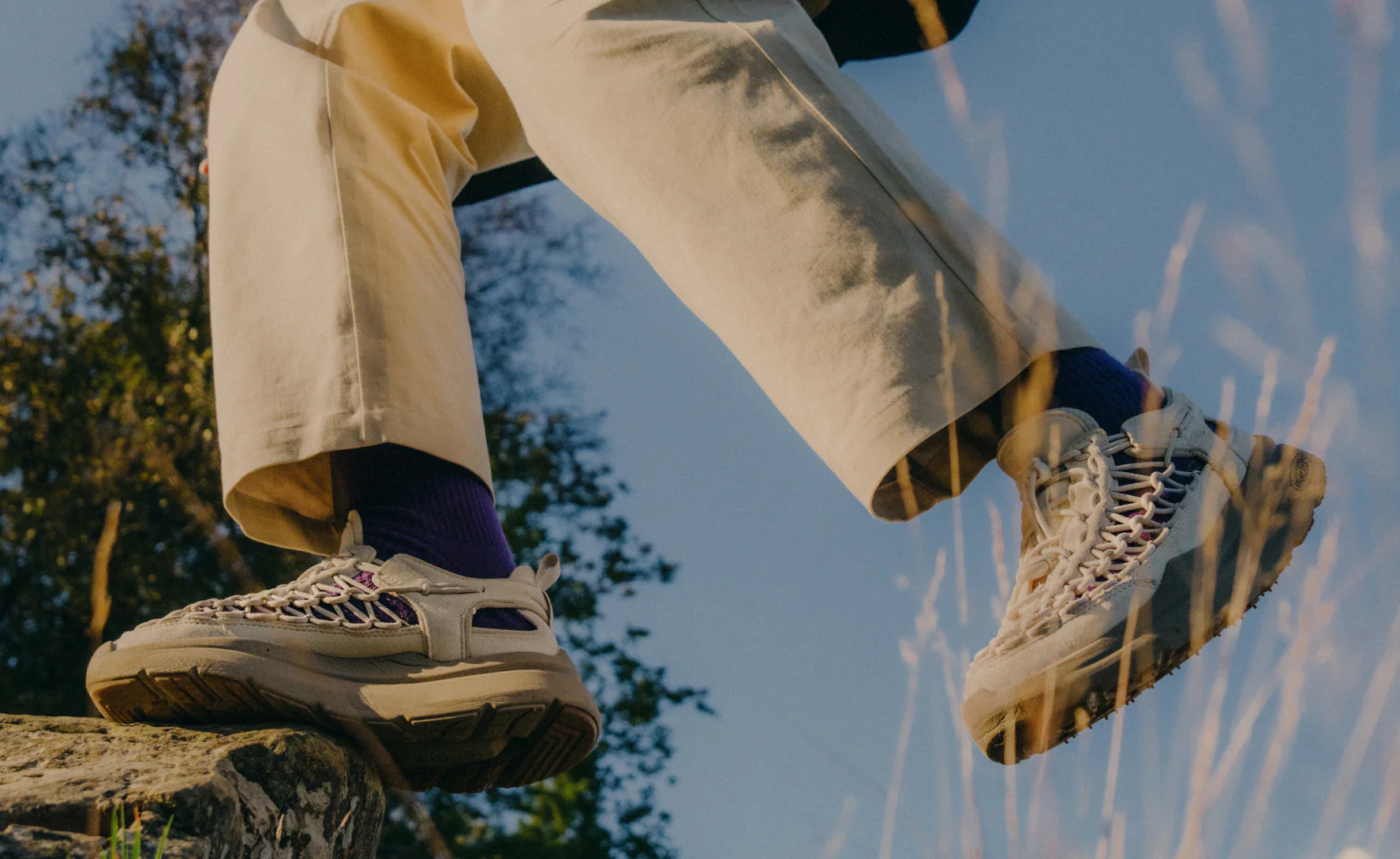 Women's UNEEK WK Sneaker  |  Star White/Ballad Blue - Image 7