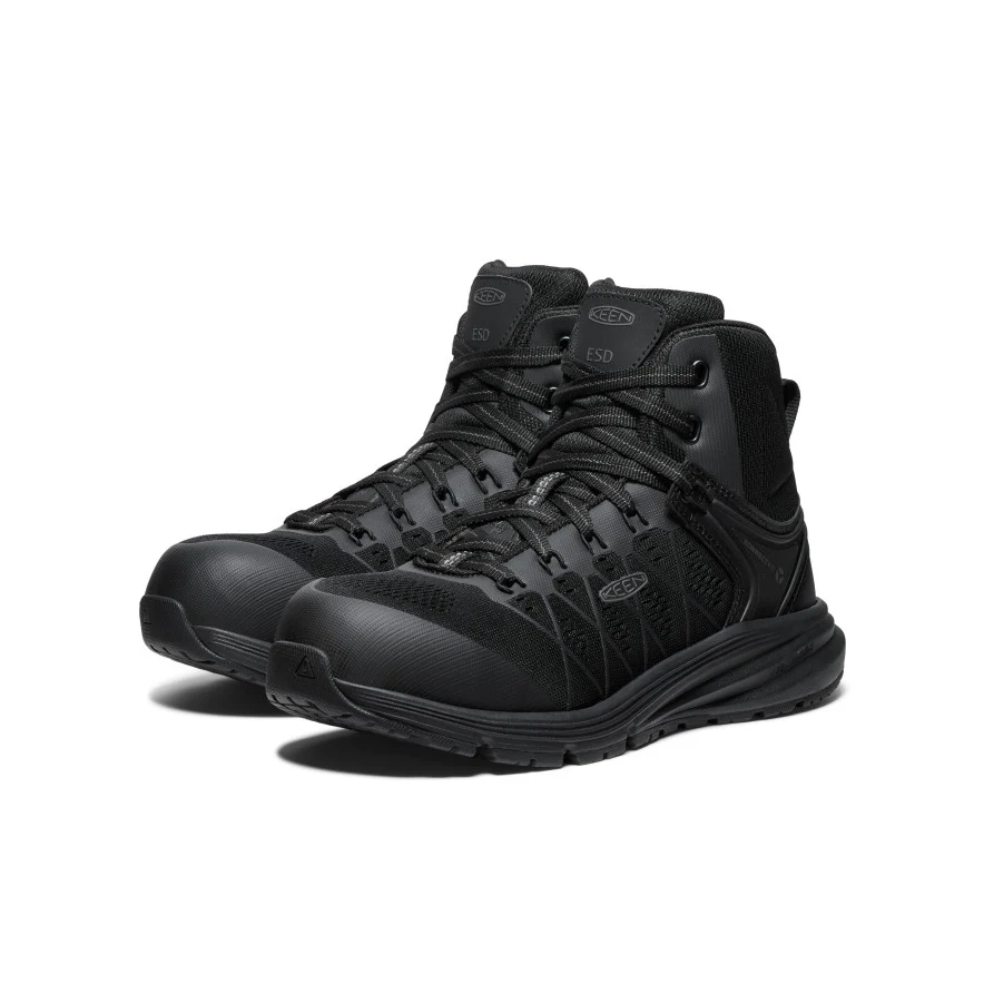 Women's Vista Energy Mid ESD (Carbon Toe) | Black/Black - Image 2