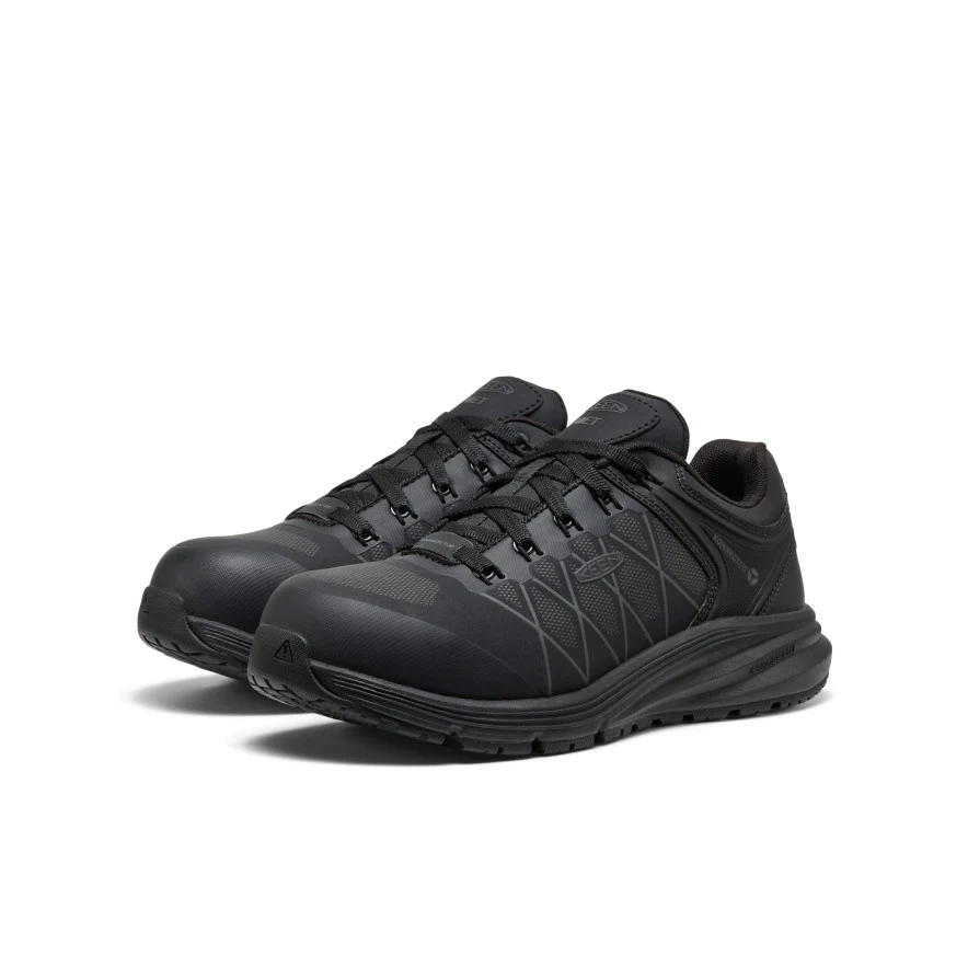 Women's Vista Energy XT Work Sneaker INT MET (Carbon Toe) | Black/Magnet - Image 2